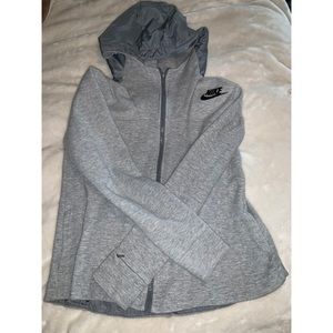 Women Nike Gray Zip Up Jacket